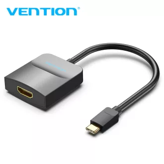 Vention USB-C -> HDMI (fekete, ABS type), 0,15m, Adapter
