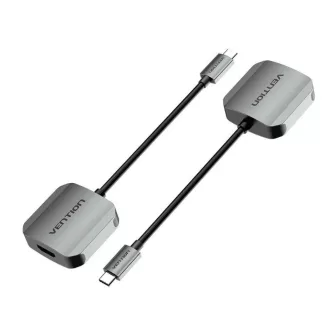   Vention USB-C -> VGA (0,15m Szürke Aluminum Ötvözet) konverter