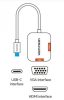 Vention USB-C -> HDMI/VGA (0,15m Szürke Aluminum Ötvözet) konverter