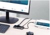 Vention USB-C -> HDMI/VGA/USB3.0/PD (0,15m Szürke, fém Ötvözet) konverter