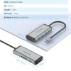 Vention USB-C -> USB3.0*3/TF/SD/PD (0,15m Szürke Aluminum Ötvözet), Hub