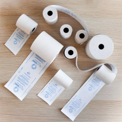 Bluering Hőpapír 57 mm széles, 13fm hosszú, cséve 12mm, 10 tekercs/csomag, ( 57/35 ) BPA mentes Bluering® – Tonerklinika Debrecen