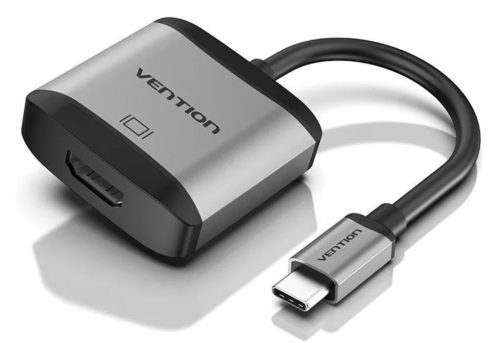 Vention USB-C -> HDMI/USB3.0*3/TF/SD/RJ45/3.5mm/PD  (0,15m Szürke Aluminum Ötvözet), Dokkoló