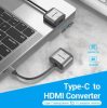 Vention USB-C -> HDMI/USB3.0*3/TF/SD/RJ45/3.5mm/PD  (0,15m Szürke Aluminum Ötvözet), Dokkoló