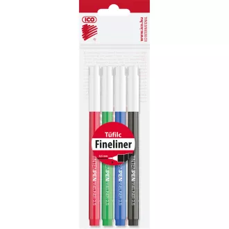 Rostirón, tűfilc vízbázisú, 0,5mm, kerek test, Tinten Pen Ico, 4 klf.szín – Tonerklinika Debrecen