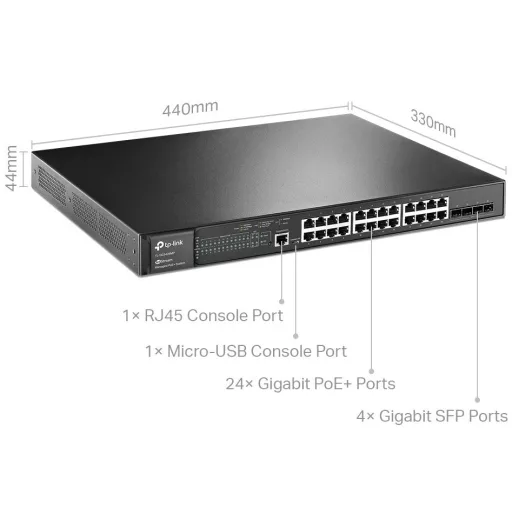 TP-LINK SWITCH TL-SG3428MP JetStream with PoE+