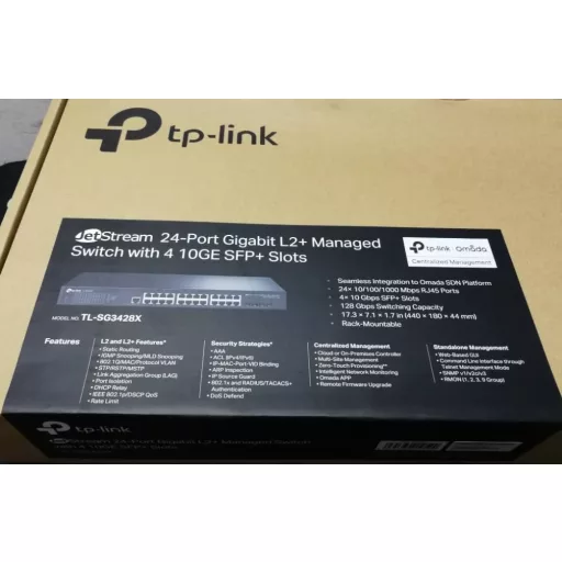 TP-LINK SWITCH TL-SG3428X JetStream 24Port Gigabit L2+