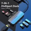 Vention USB-C -> HDMI/USB 3.0x3/SD/TF/PD, (7 az 1-ben), dokkoló