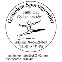 SZÖVEGLEMEZ KÖRBÉLYEGZŐKBE