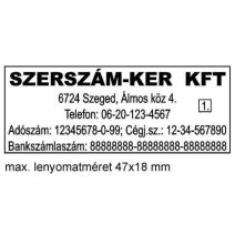 SZÖVEGLEMEZ MAX 5 SOR