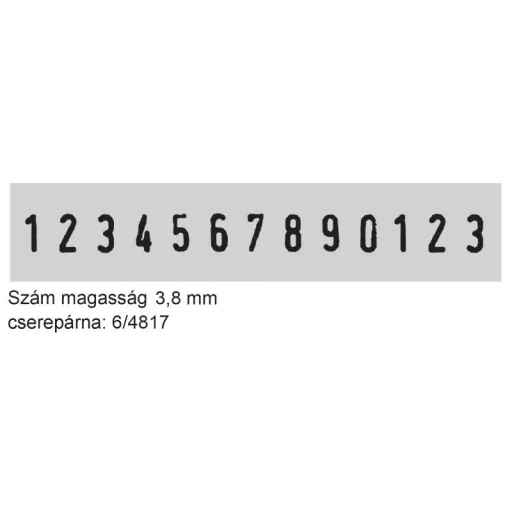 Trodat 48313 Számozóbélyegző ( 13 Szám )