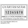 Trodat Professional 5558/Pl ( 56 X 33 Mm ) Fémházas Számozóbélyegző (8 Szám) Lenyomattal