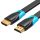 Vention HDMI ,1,5m, (lapos, fekete), kábel