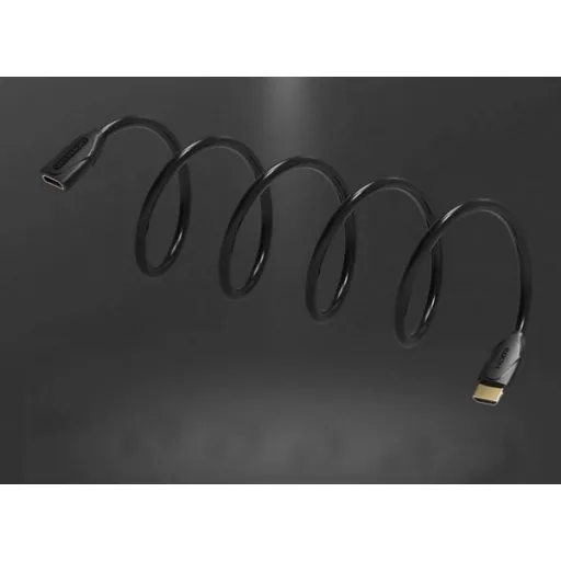 Vention HDMI/M -> HDMI/F (hosszabbító, fekete), 5m, kábel