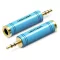 Vention 6.5mm/F -> 3.5mm jack/M, (audio,kék), adapter