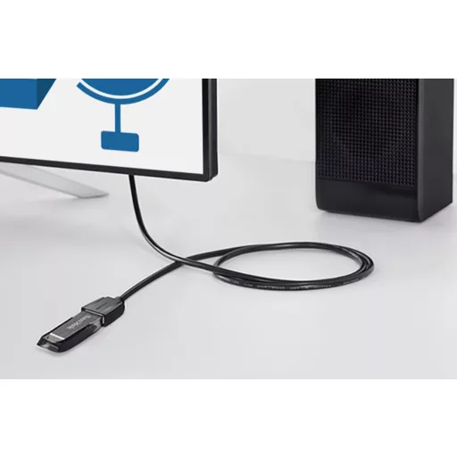 Vention USB 3.0,  (hosszabbító, fekete), 1m, kábel