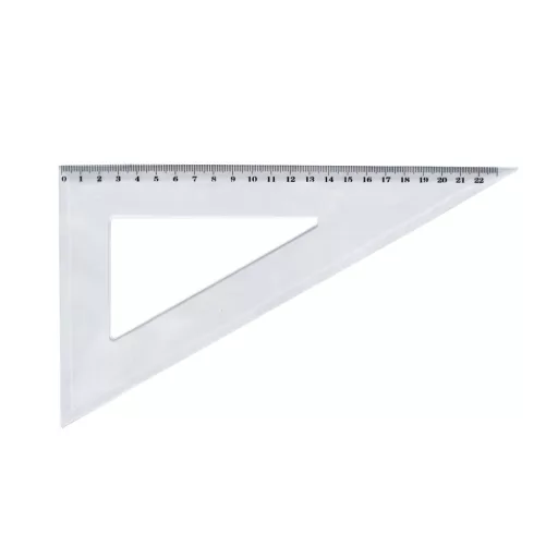 Vonalzó háromszög 60° 21cm, műanyag – Tonerklinika Debrecen