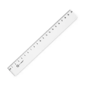 Vonalzó 20cm, műanyag Bluering® – Tonerklinika Debrecen