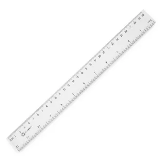 Vonalzó 30cm, kemény műanyag Bluering® – Tonerklinika Debrecen