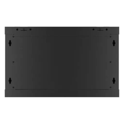 Lanberg WF01-6406-10B 19 6U SZÉL:600mm MÉLY:450mm MAG:379mm lapraszerelt üvegajtós fekete fali rack szekrény