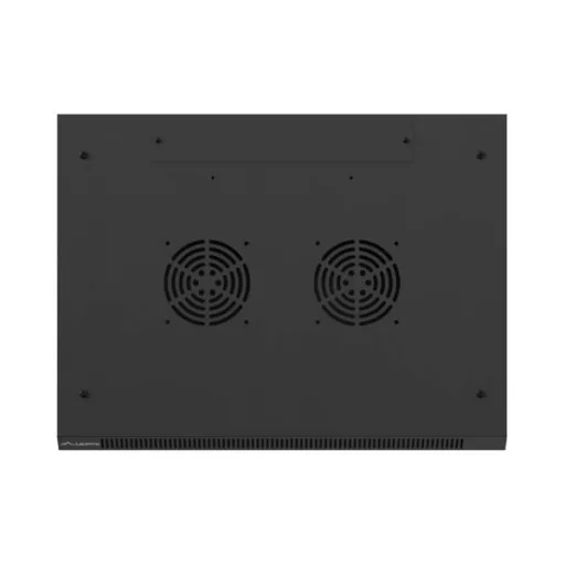 Lanberg WF01-6415-10B 19 15U SZÉL:600mm MÉLY:450mm MAG:774mm lapraszerelt üvegajtós fekete fali rack szekrény
